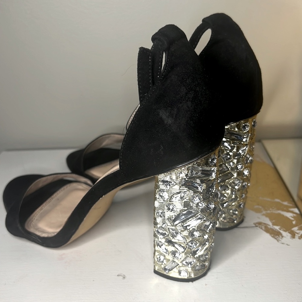 Jeweled Windsor sandal heels open tow size 10